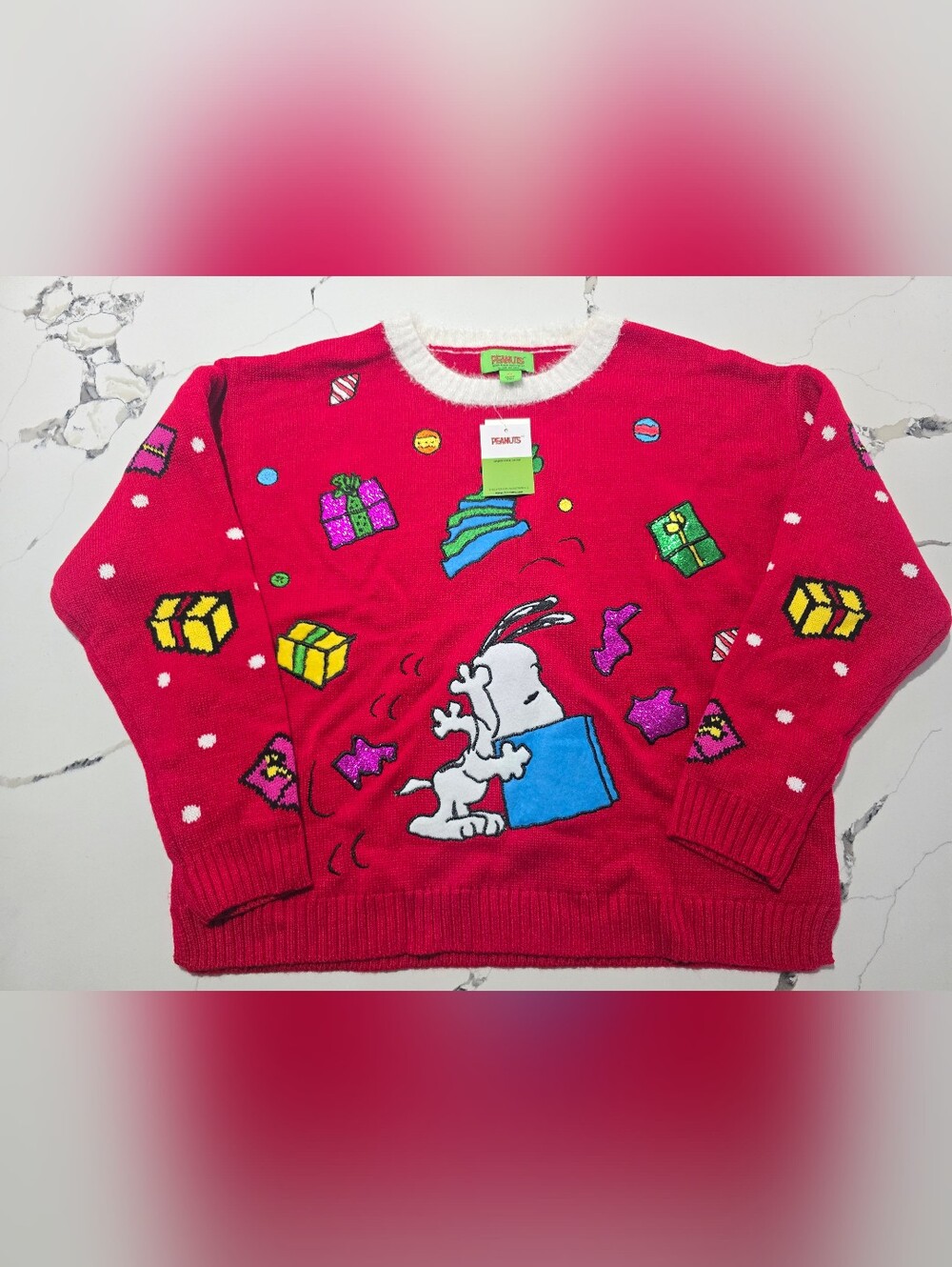 Peanuts Snoopy Ugly Christmas Sweater Women's Size XL  NWT